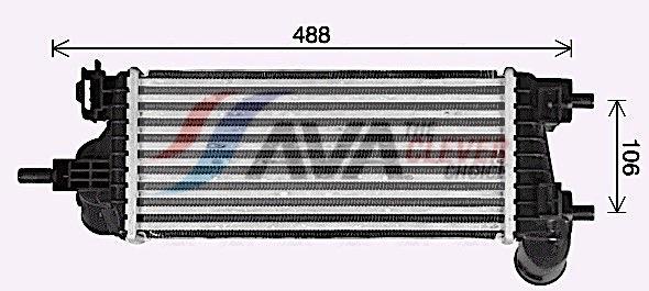 Intercooler permutador ar-ar AVA Deutschland GmbH ref. FD4662