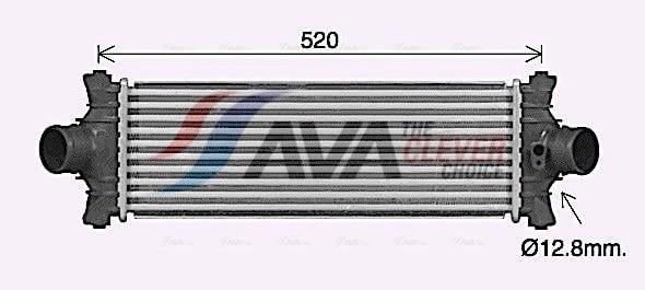 Intercooler permutador ar-ar AVA Deutschland GmbH ref. FD4677