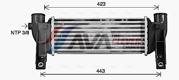 Intercooler permutador ar-ar AVA Deutschland GmbH ref. FD4697