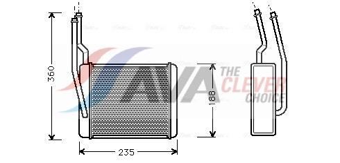 Radiateur de chauffage AVA Deutschland GmbH ref. FD6272