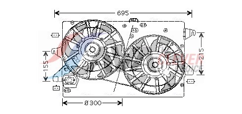 Ventilador do motor AVA Deutschland GmbH ref. FD7503