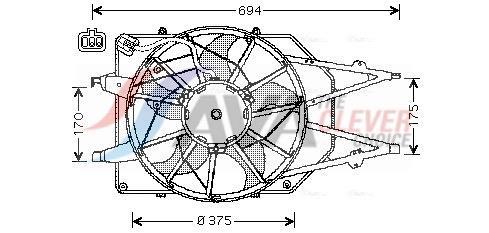 Ventilador do motor AVA Deutschland GmbH ref. FD7508