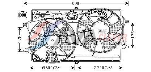 Ventilador do motor AVA Deutschland GmbH ref. FD7510