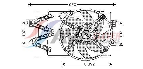 Ventilador do motor AVA Deutschland GmbH ref. FD7514