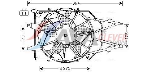 Ventilador do motor AVA Deutschland GmbH ref. FD7532
