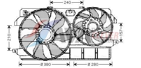 Ventilador do motor AVA Deutschland GmbH ref. FD7535