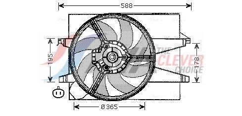 Ventilador do motor AVA Deutschland GmbH ref. FD7541