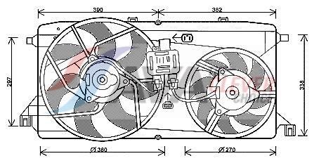 Ventilador do motor AVA Deutschland GmbH ref. FD7543