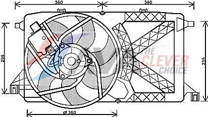Ventilador do motor AVA Deutschland GmbH ref. FD7544