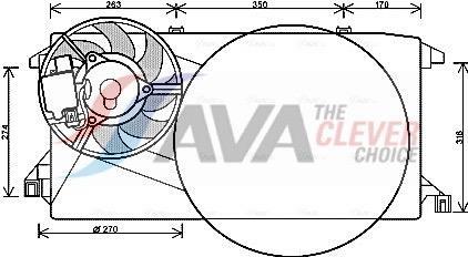 Ventilador do motor AVA Deutschland GmbH ref. FD7545