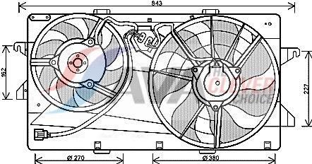 Ventilador do motor AVA Deutschland GmbH ref. FD7549