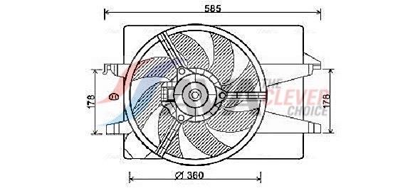 Ventilador do motor AVA Deutschland GmbH ref. FD7551
