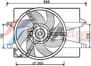 Ventilador do motor AVA Deutschland GmbH ref. FD7553