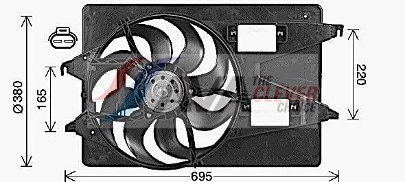 Ventilador do motor AVA Deutschland GmbH ref. FD7555