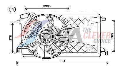 Ventilador do motor AVA Deutschland GmbH ref. FD7563