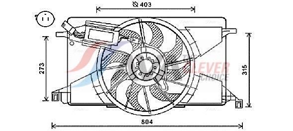 Ventilador do motor AVA Deutschland GmbH ref. FD7565