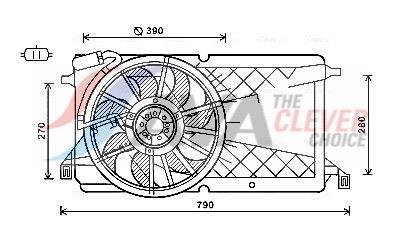 Ventilador do motor AVA Deutschland GmbH ref. FD7566
