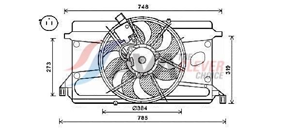 Ventilador do motor AVA Deutschland GmbH ref. FD7573