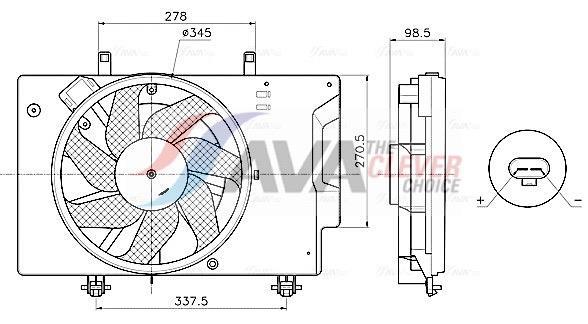 Ventilador do motor AVA Deutschland GmbH ref. FD7709