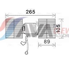 Ventilador habitáculo AVA Deutschland GmbH ref. FD8569