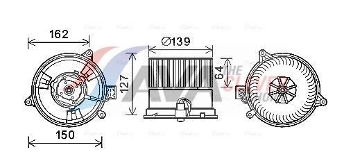 Ventilador de habitáculo AVA Deutschland GmbH ref. FD8576