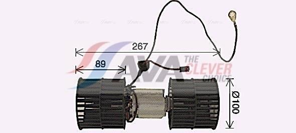 Pulseur d'air habitacle (Ventilateur habitacle) AVA Deutschland GmbH ref. FD8652