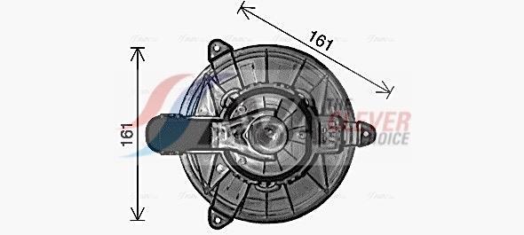 Pulseur d'air habitacle (Ventilateur habitacle) AVA Deutschland GmbH ref. FD8668