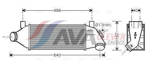 Intercooler, échangeur (Refroidisseur d'air) AVA Deutschland GmbH ref. FDA4315
