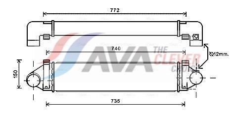 Intercooler, échangeur (Refroidisseur d'air) AVA Deutschland GmbH ref. FDA4481