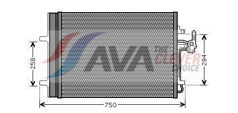 Condenseur, climatisation (Radiateur de climatisation) AVA Deutschland GmbH ref. FDA5427D