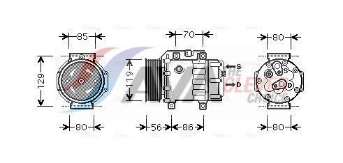 Compressor de climatização AVA Deutschland GmbH ref. FDAK378