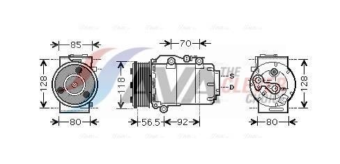 Compresor, aire acondicionado AVA Deutschland GmbH ref. FDAK394