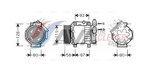 Compressor de climatização AVA Deutschland GmbH ref. FDAK431