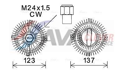 Acoplamento viscoso AVA Deutschland GmbH ref. FDC447
