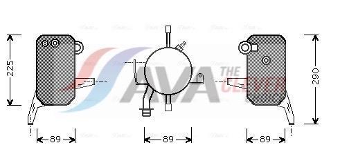 Filtre déshydrateur du circuit de climatisation AVA Deutschland GmbH FDD119