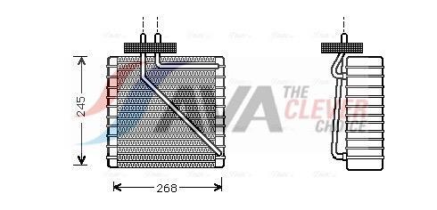 Evaporateur climatisation AVA Deutschland GmbH ref. FDV270