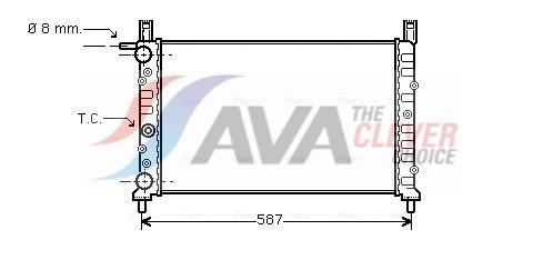 Radiateur moteur (Radiateur de refroidissement) AVA Deutschland GmbH ref. FT2078