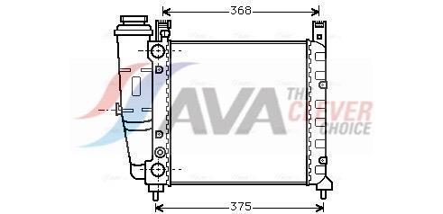 Radiateur moteur (Radiateur de refroidissement) AVA Deutschland GmbH ref. FT2057