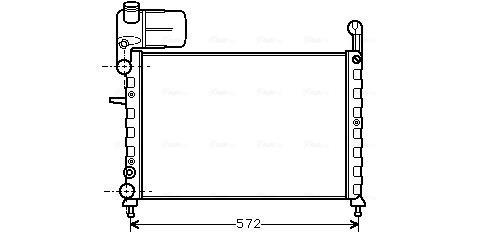 Radiateur moteur (Radiateur de refroidissement) AVA Deutschland GmbH FT2101