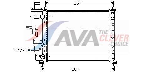 Radiateur moteur (Radiateur de refroidissement) AVA Deutschland GmbH ref. FTA2159