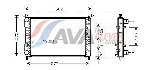 Radiateur moteur (Radiateur de refroidissement) AVA Deutschland GmbH ref. FT2225