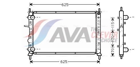 Radiateur moteur (Radiateur de refroidissement) AVA Deutschland GmbH FT2231