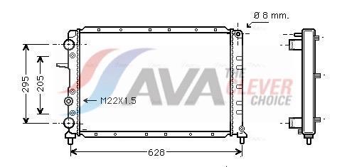 Radiateur moteur (Radiateur de refroidissement) AVA Deutschland GmbH ref. FT2236
