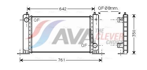 Radiateur moteur (Radiateur de refroidissement) AVA Deutschland GmbH ref. FT2251