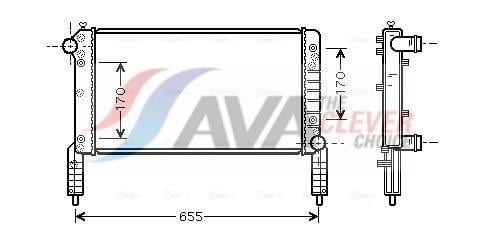 Radiateur moteur (Radiateur de refroidissement) AVA Deutschland GmbH FT2264