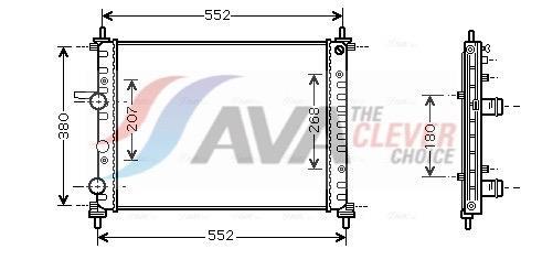 Radiateur moteur (Radiateur de refroidissement) AVA Deutschland GmbH FT2317