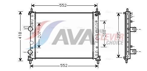 Radiateur moteur (Radiateur de refroidissement) AVA Deutschland GmbH ref. FT2326