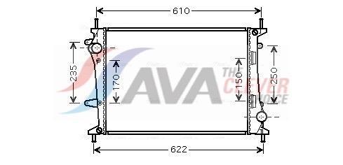 Radiateur moteur (Radiateur de refroidissement) AVA Deutschland GmbH ref. FT2329