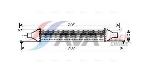 Intercooler permutador ar-ar AVA Deutschland GmbH ref. FT4319