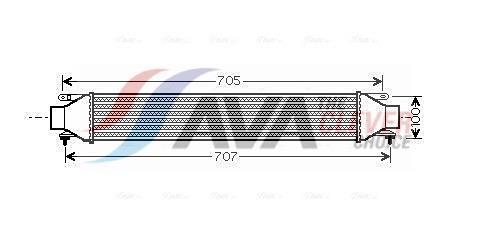 Intercooler permutador ar-ar AVA Deutschland GmbH ref. FT4321